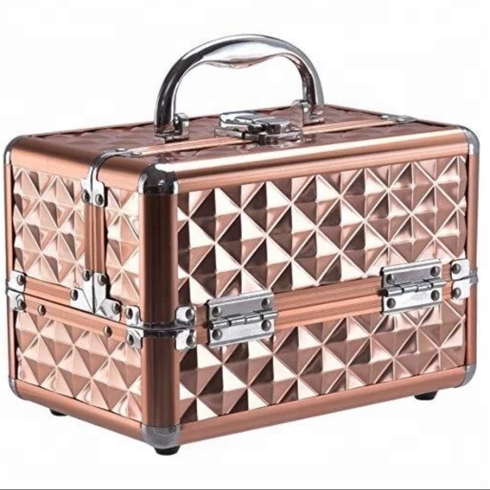 New Rose gold train case